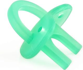 Molar Muncher Infant Baby Toddler Hands Free Teether by eZtotZ - Non Toxic Soothing Silicone - BPA Free - Made in USA - Soothes Entire Gum Line For 6 Months+ Teething