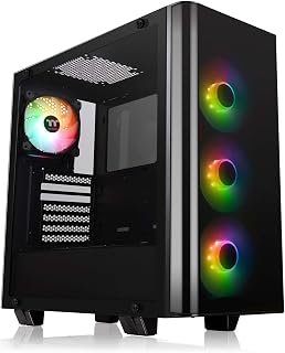 Thermaltake CA-1I3-00M1WN-05 View 21 TG (Tempered Glass) RGB Plus PC-Case - Black