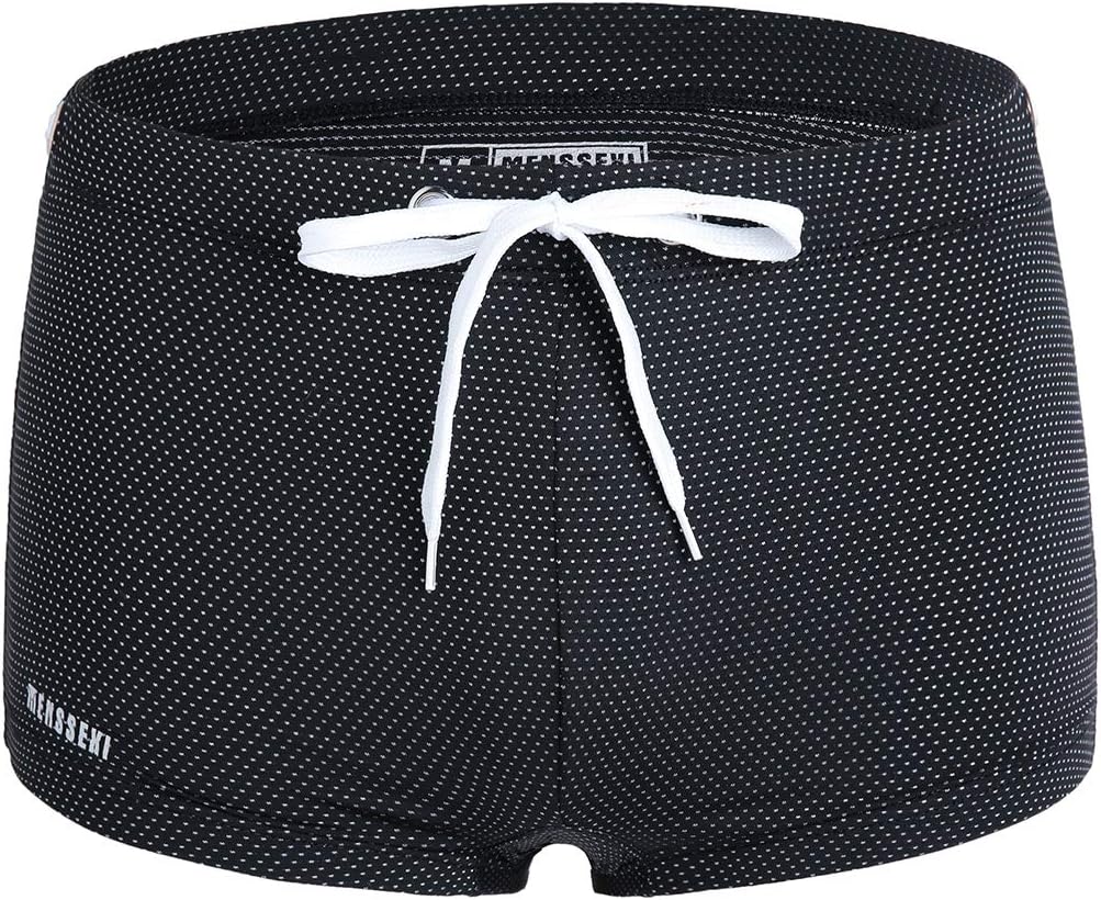 MIZOK Men's Swim Trunk Swimwear Quick Dry Bathing Suit Board Short Sexy Boxer Brief with Drawstring - Image 6