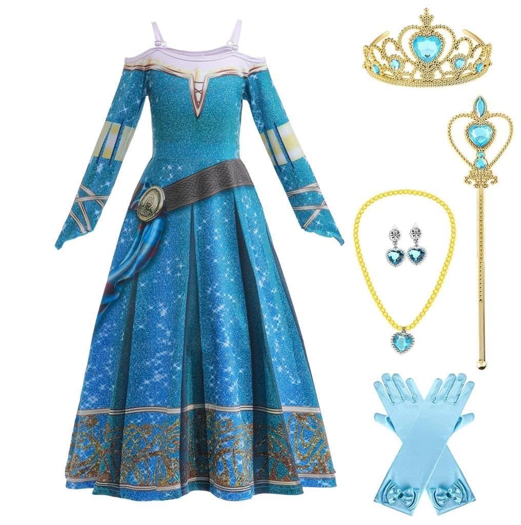 Dressy Daisy Toddler Little Girls Medieval Princess Fancy Dress Up Halloween Costume Birthday Party Outfit Size 3T to 16