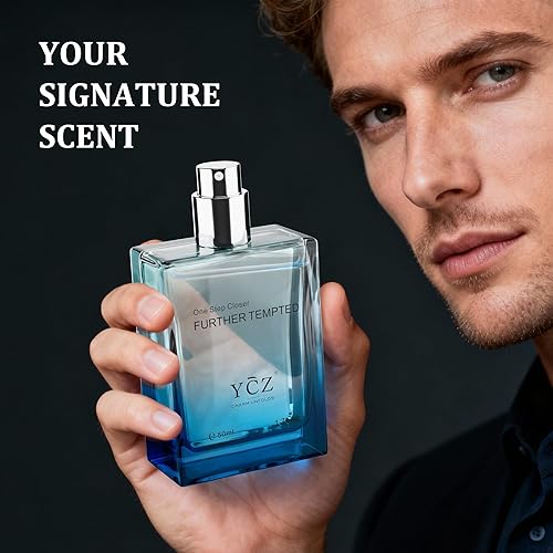 Miniatura 7 de Ycz Perfume de sombra de madera Blues para hombres, Eau De Parfums aroma a madera de larga duración que mejora el encanto masculino, adecuado para