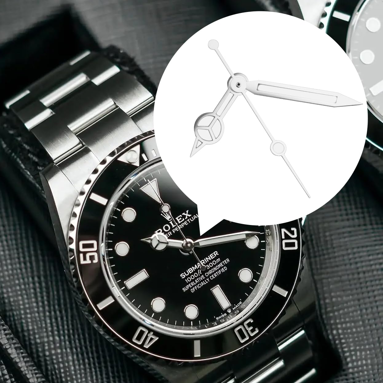 Lancette di ricambio per orologio Rolex Submariner 3035/3135 16800 16803 16808 116610 16700