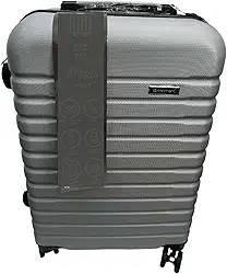 Mala de Viagem 10Kg Bolsa de Mão c/Trava de Senha FIbra Rígida ABS Rodas 360º Removíveis (Mala 10kg | Cinza)