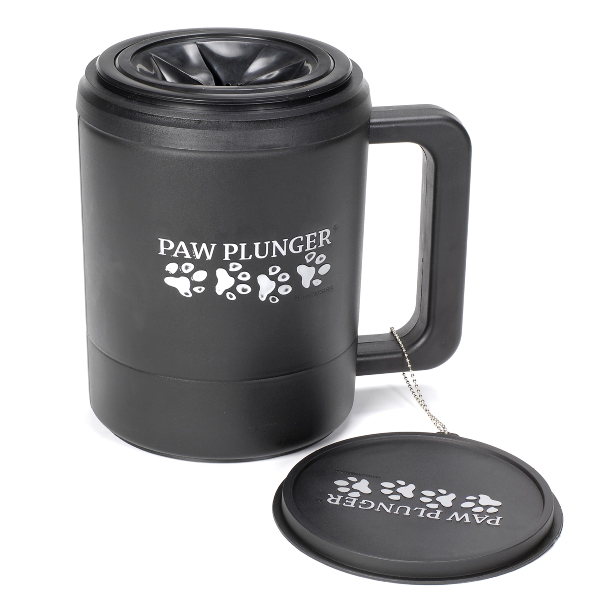 – Dog Paw Cleaner - Puppy Essentials - Portable Dirty Paw Washer - Ideal for Large Dogs - Black
