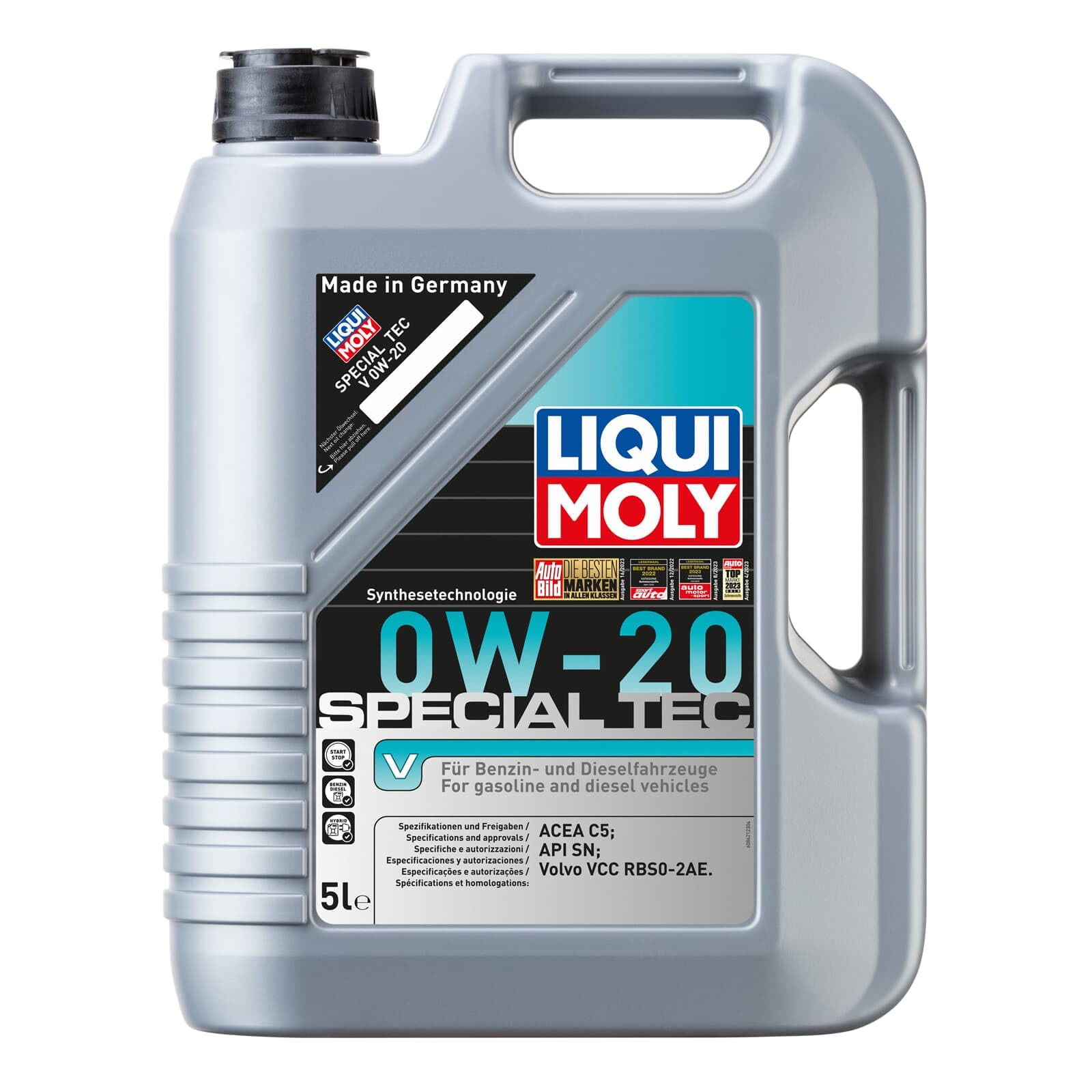 LIQUI MOLY Special Tec V 0W-20 | 5 L | Synthesetechnologie Motoröl | Art.-Nr.: 8421