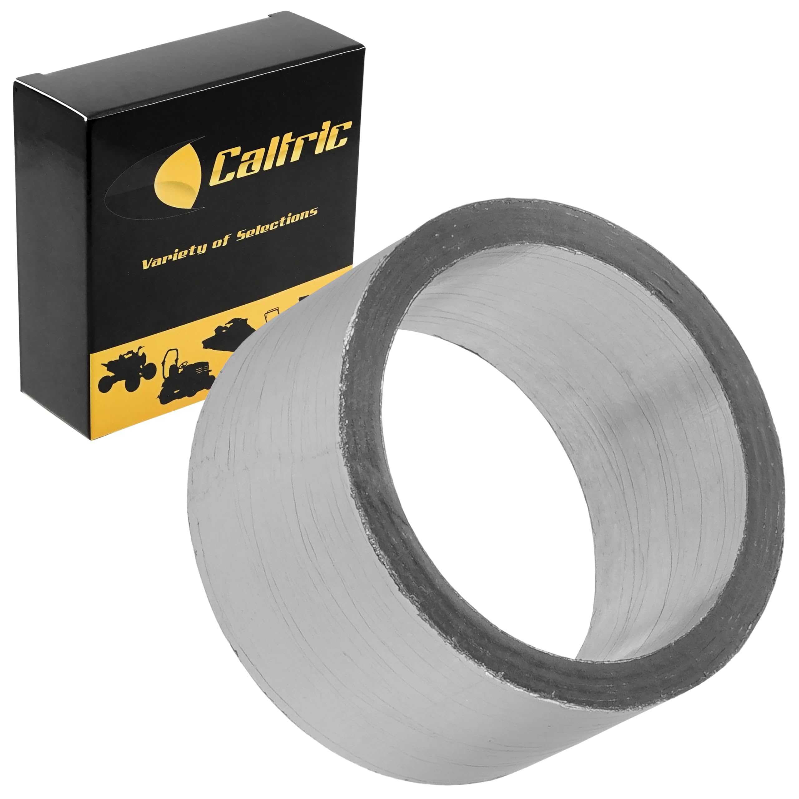 Caltric Muffler Pipe Gasket Compatible with Kawasaki Prairie 300 Kvf300A Kvf300B 1999-2002