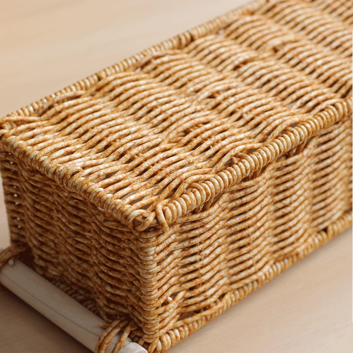 Cestino In Rattan Intrecciato Per Pane, Frutta O Snack - Design Naturale E Resistente - Foto 8