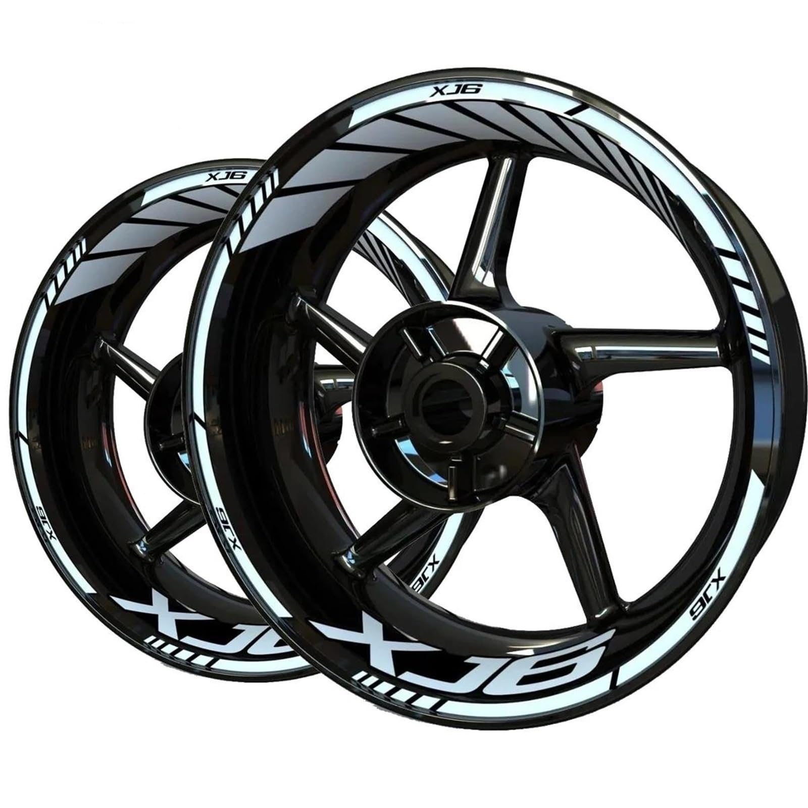 Wheel Stickers Motorcycle Wheel Stickers for XJ6 XJ 6 Rim Sticker Hub Decals Night Reflective Decorative Rim Reflective Decal
