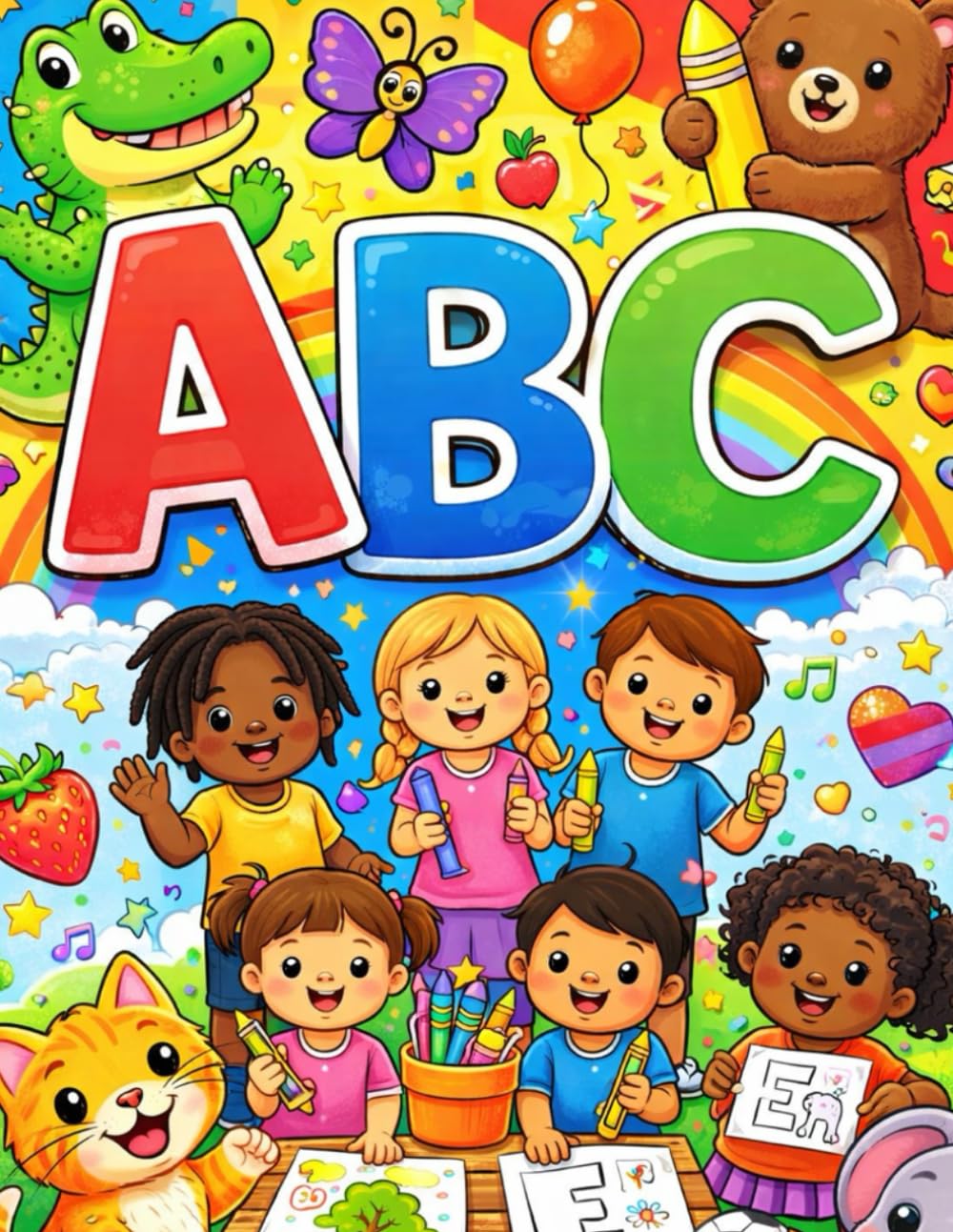 ABC Fun for Little Learners: An Educational Alphabet Coloring Book for Toddlers, Preschoolers & Early Classrooms (Volume one)