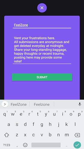 FeelZone: Share your Feelings Anonymously