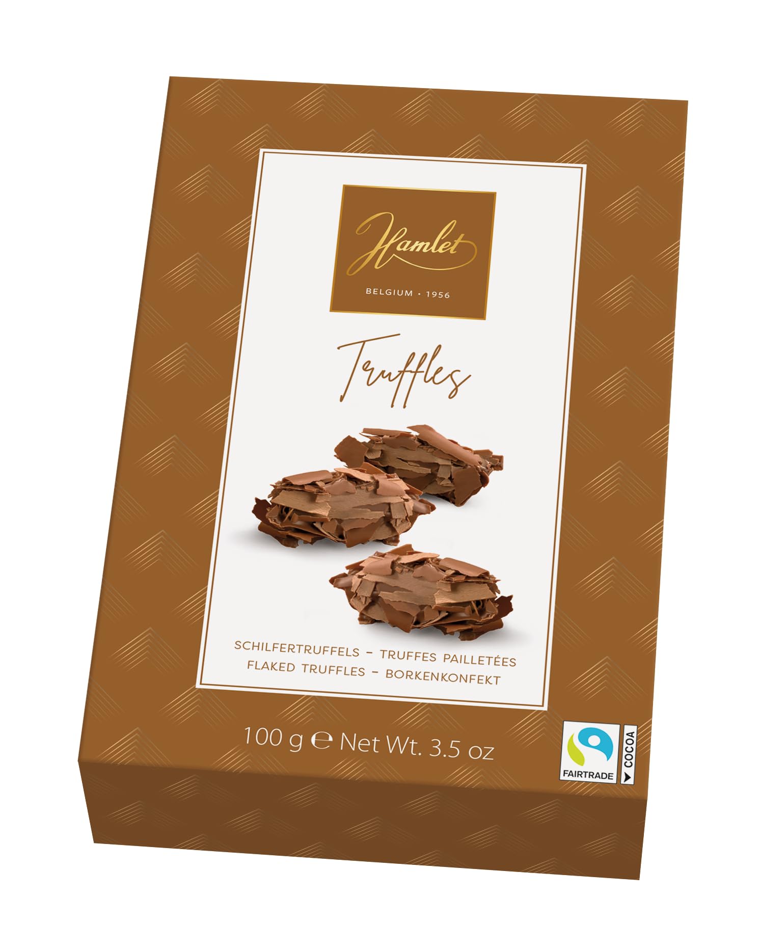 Hamlet Belgian Chocolate | Milk Chocolate Flake Truffles in Gift Box | 10 pieces of Belgian Chocolate 100g