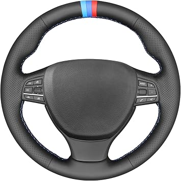 MEWANT Stitch On Steering Wheel Cover for BMW M Sport F10 F11 F07 M5 F10