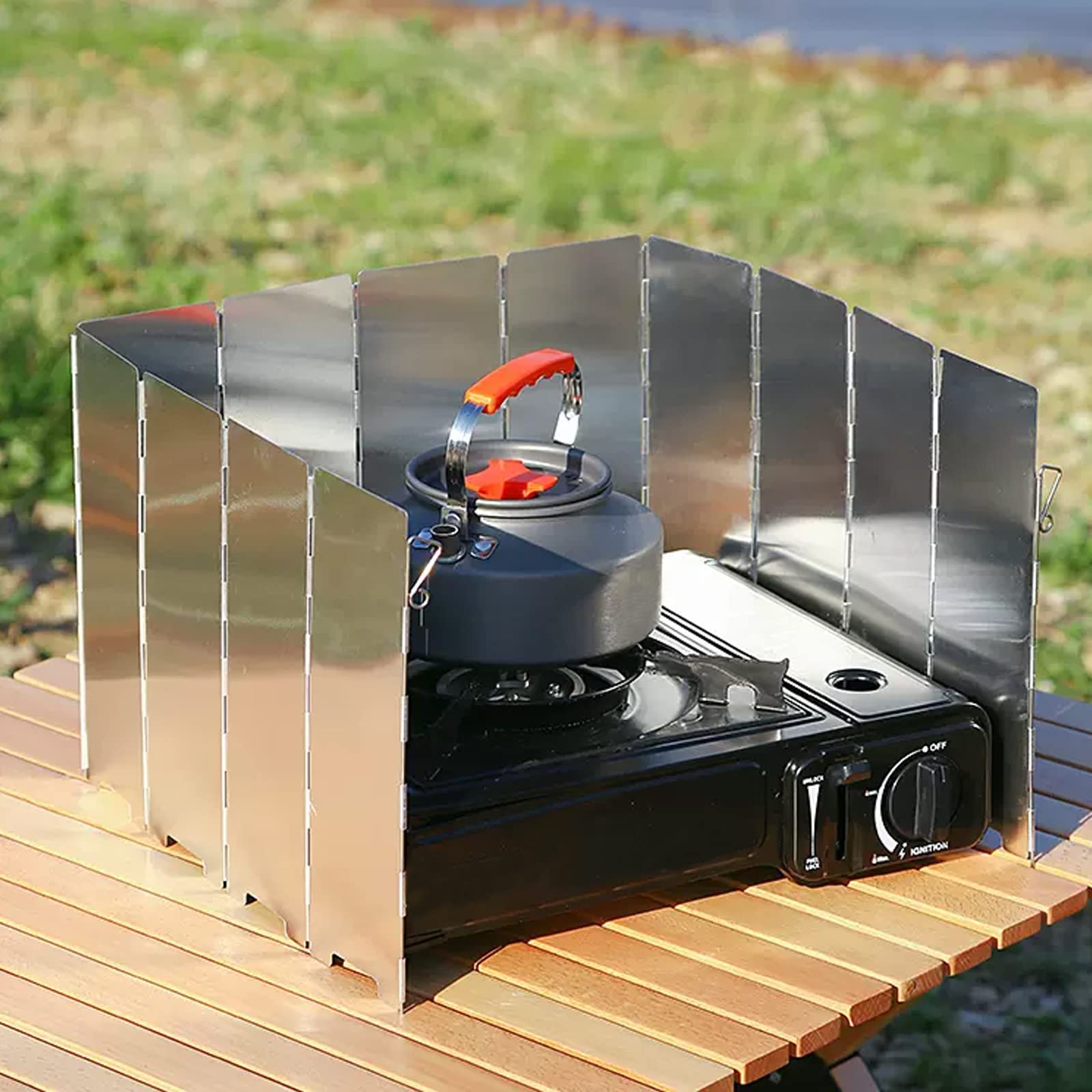 Pare-vent Pliable En Alliage D'aluminium Pour ... - Grandado