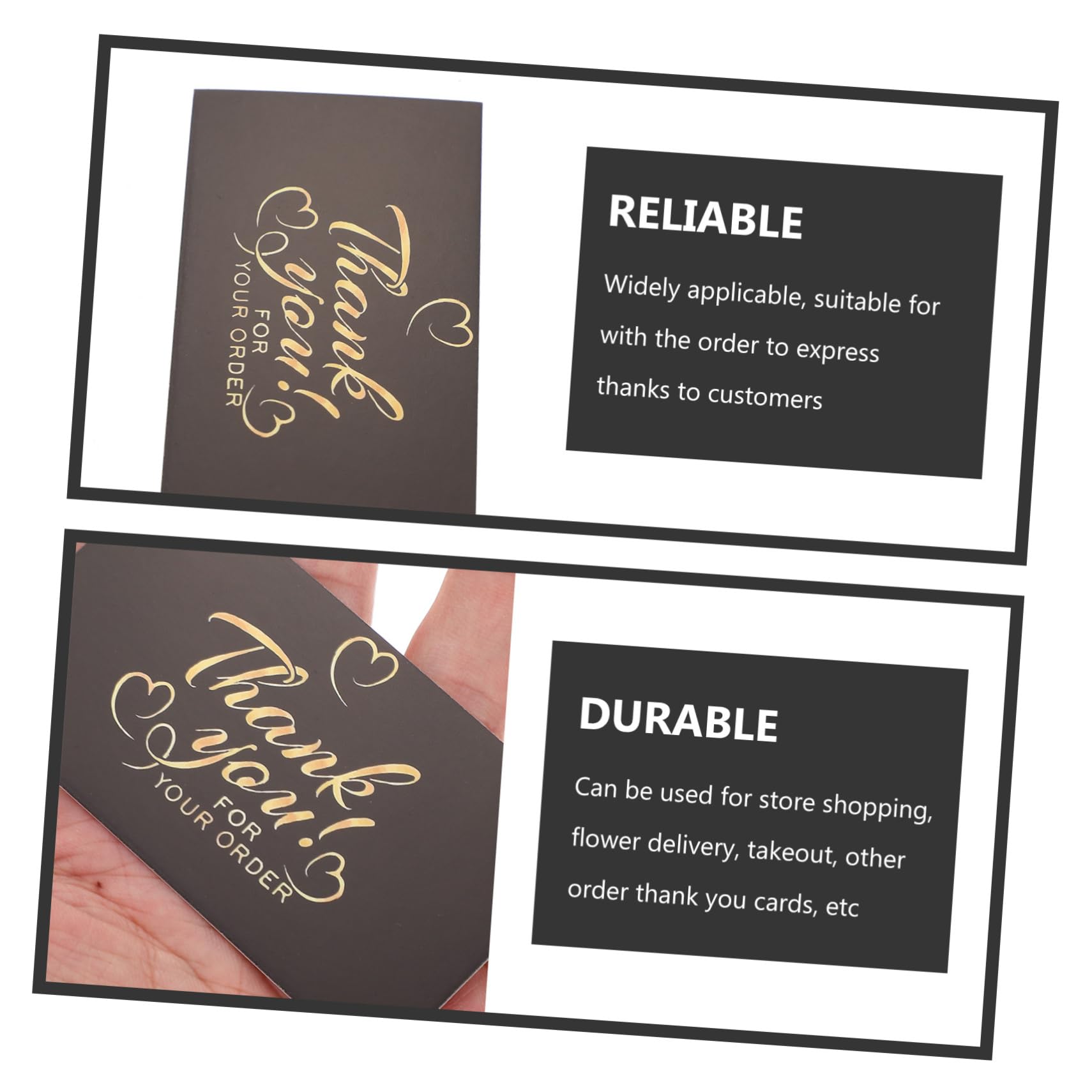 SHINEOFI 200piezas Tarjetas De Agradecimiento Elegantes Flores Tarjetas Para Clientes y Compradores Para Negocios Online y Agradece Tus Clientes Estilo