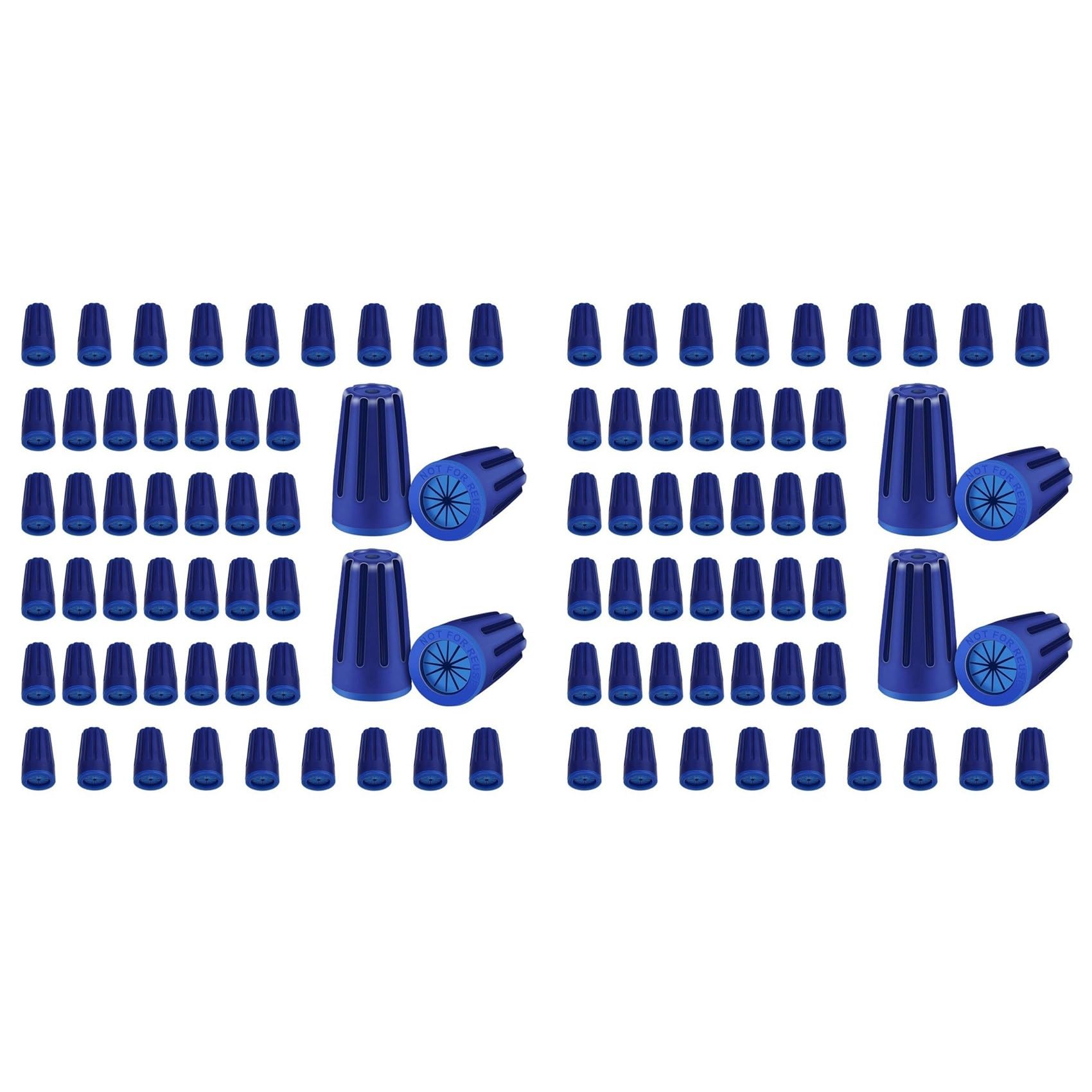 100PCS Waterproof Wire Electrical Connectors, Outdoor Seal Electrical Twist Caps Cable Terminal Connector, 22AWG-12AWG