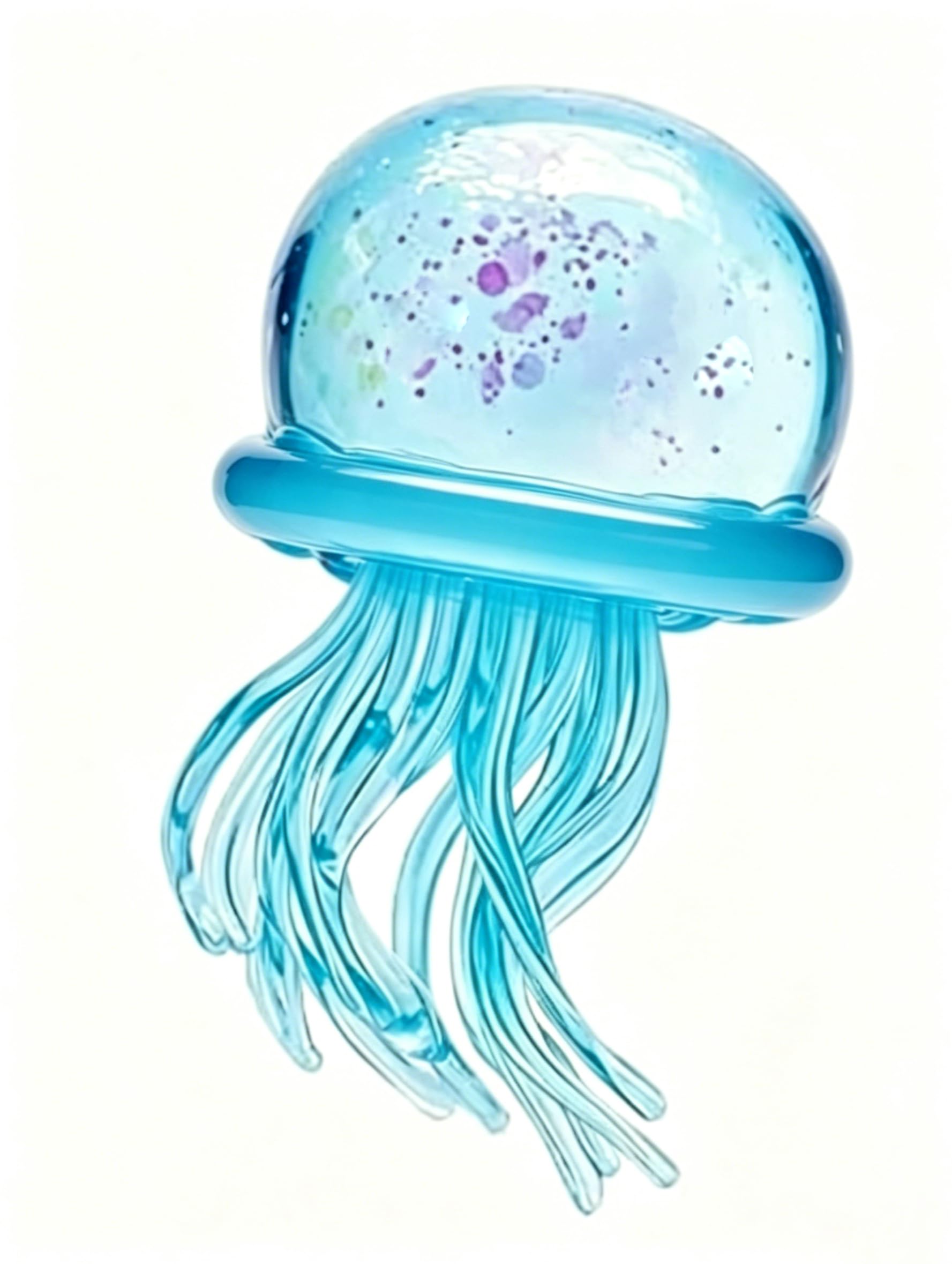 Photo 1 of Jellyfish Squeeze Toys, Malt Sugar Balls , Sensory Toy with a Super Solid Squish for Adult, Squishy Ultra Squishy and Moldable Slow Rise (Blue)