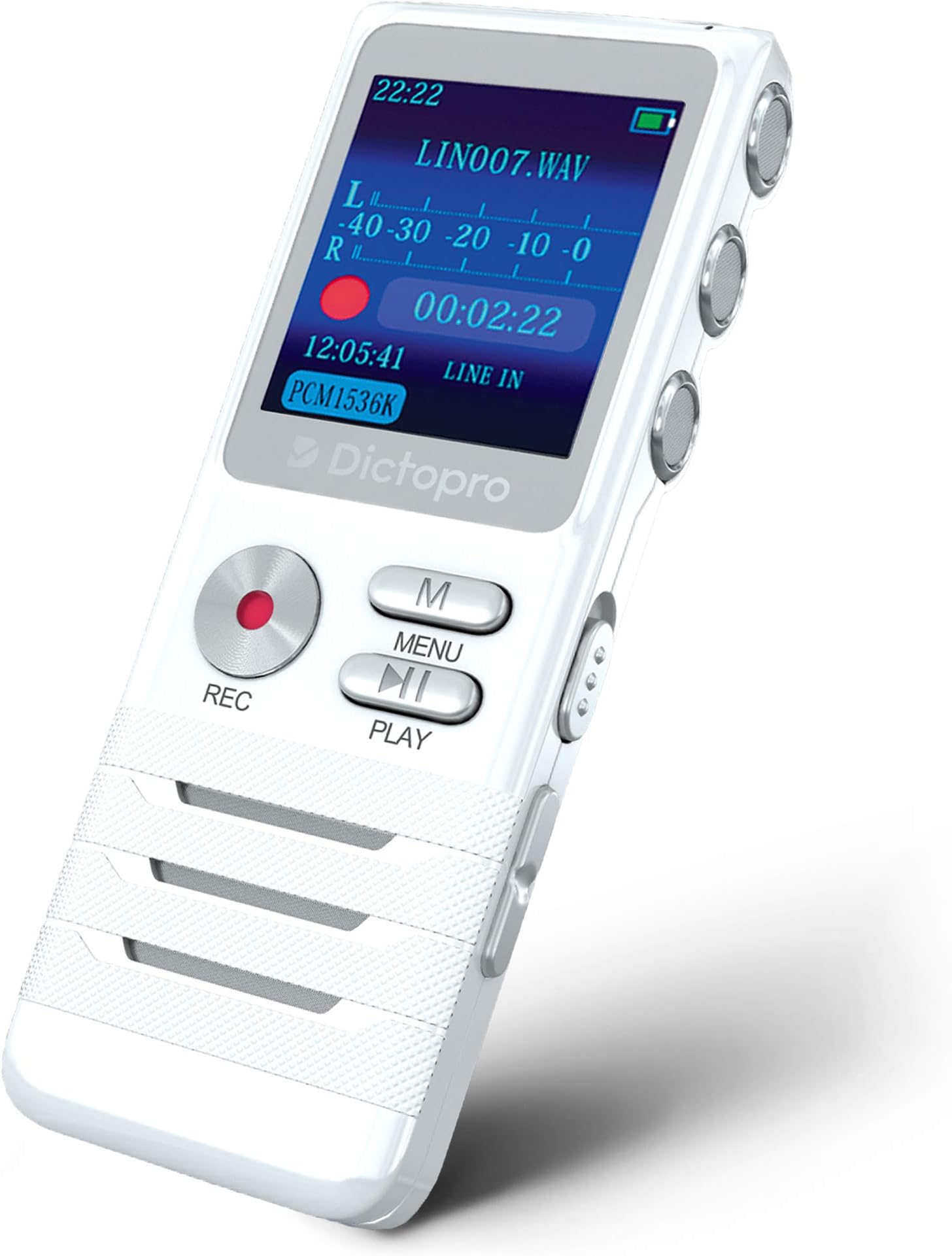 X100 Voice Recorder - Voice Activated Digital Recorder, Dual Mics, 8GB, 700H Storage, Noise Reduction, Portable Audio Recorder for Lectures, Meetings, Interviews Sound