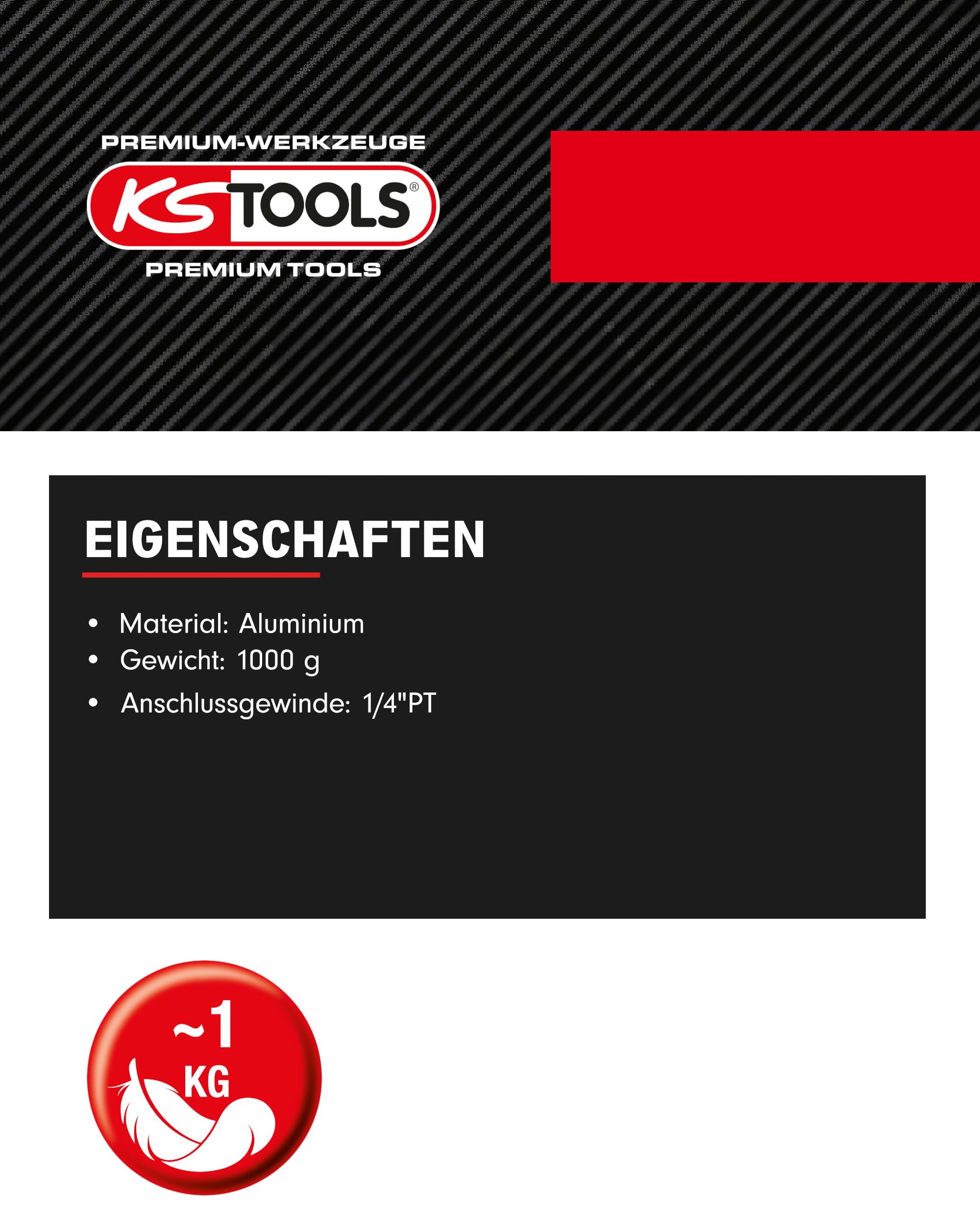 KS Tools 515.1975 Pistola a cartuccia di aria compressa 310 ml
