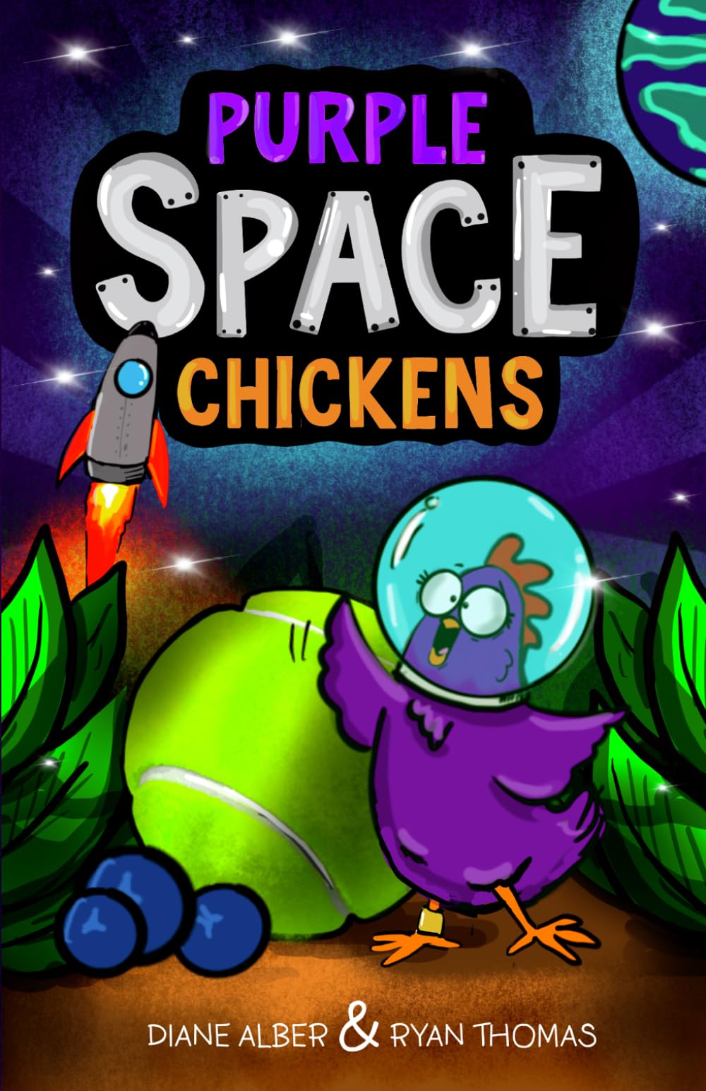 Purple Space Chickens
