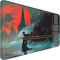 Vista 18 de MTG - Tapete de juego con bordes cosidos, alfombrillas MTG para MTG DTCG CCG RPG Trading Card de 24 x 14 pulgadas, alfombrillas de juego TCG