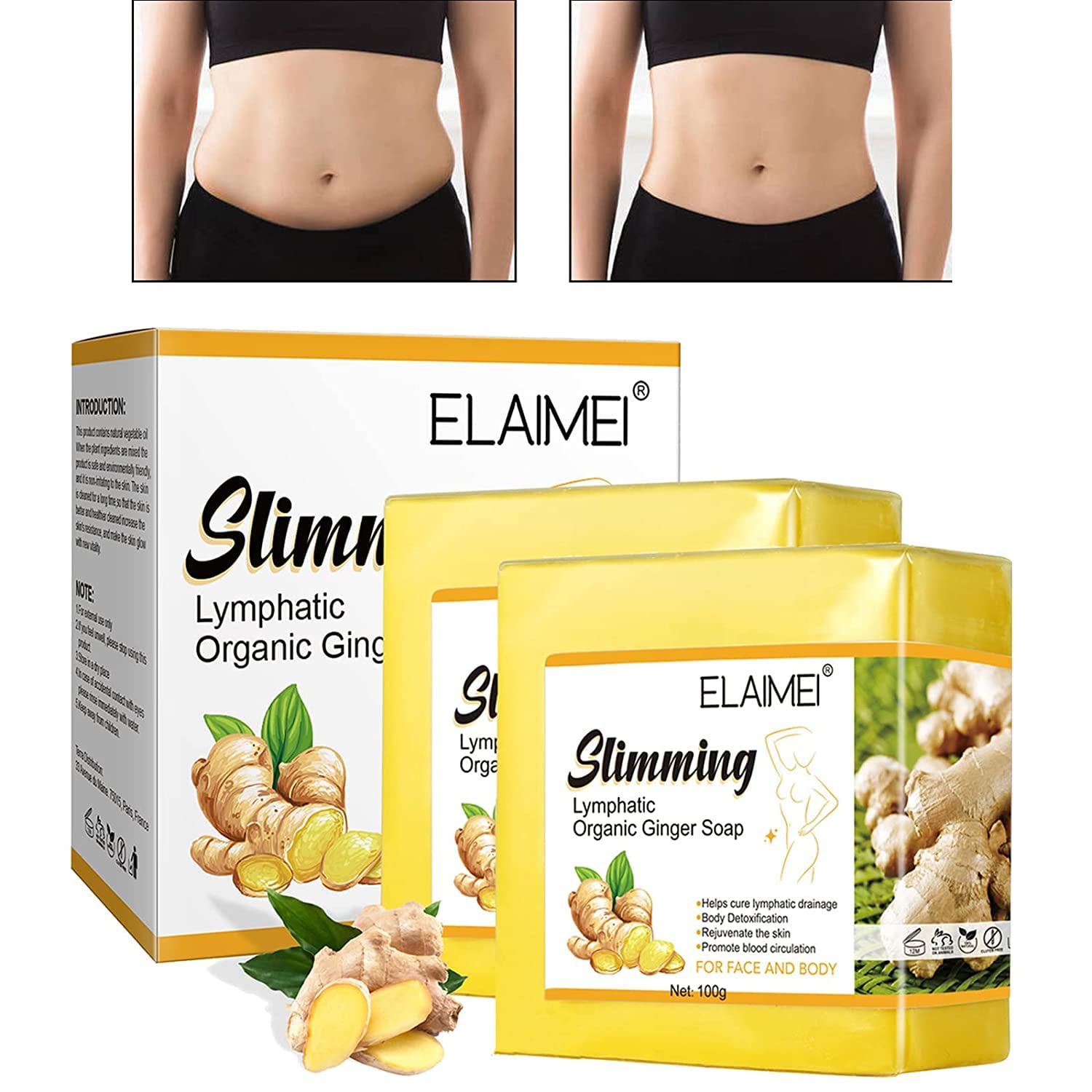 Ginger Bar Soap (pack of 2)