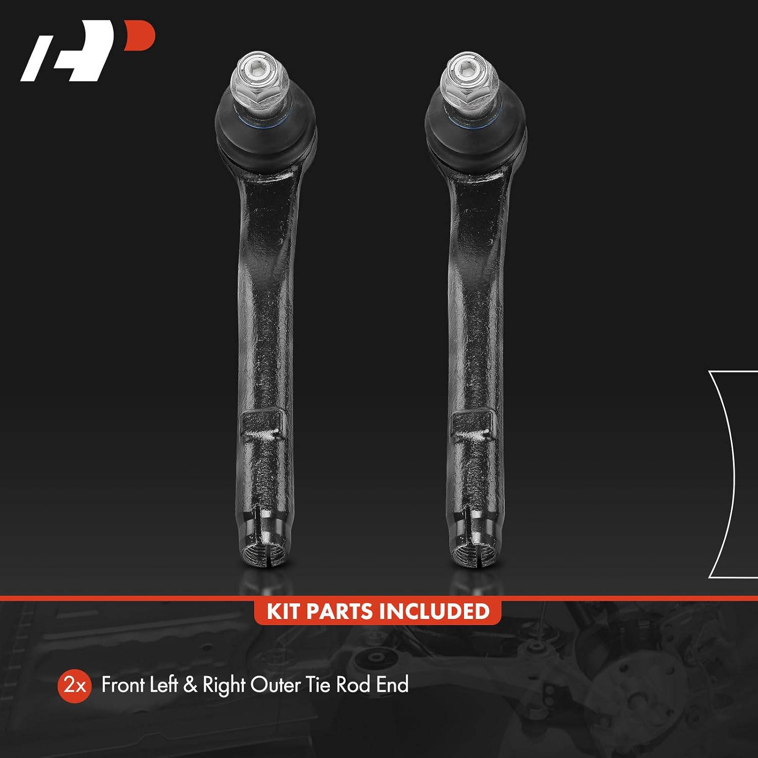 A-Premium 2 x Front Outer Tie Rod Ends, Compatible with Land Rover Range Rover 2003-2012