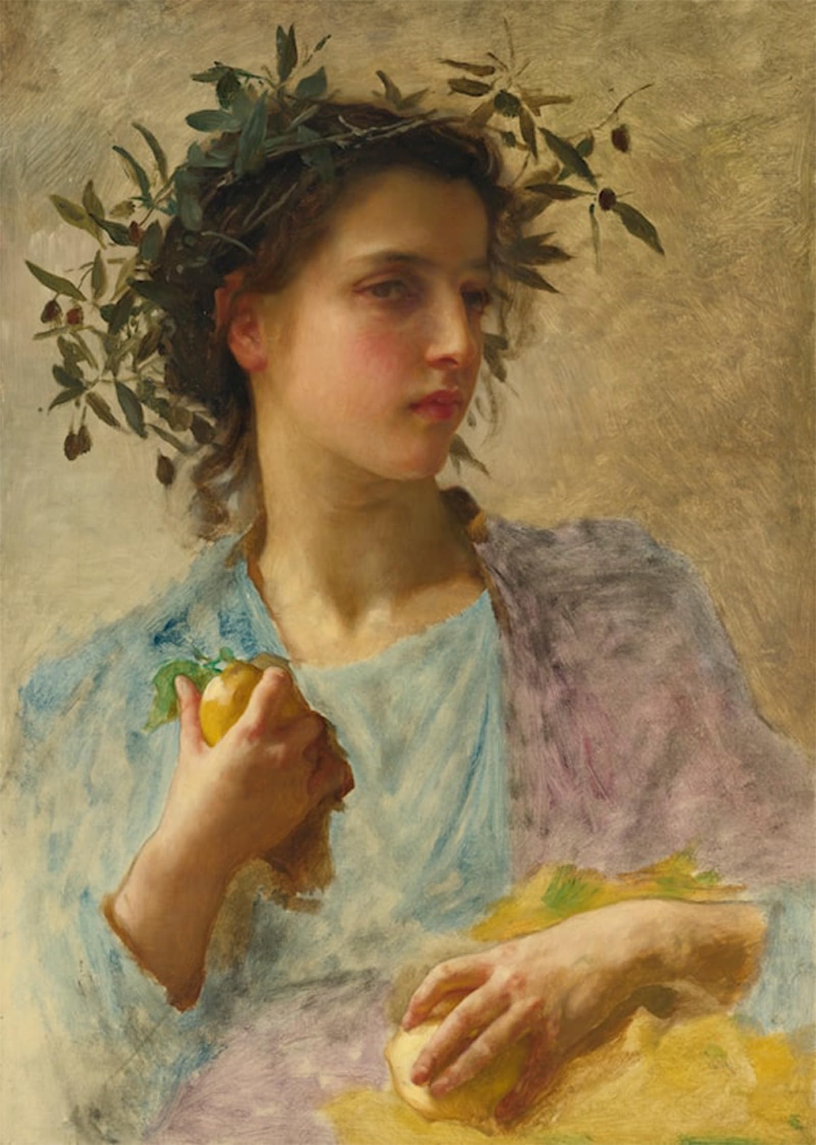 RZHRHJES Famous Painting Poster Art Canvas Print Retro Picture Summer by William Adolphe Bouguereau Poster Wall Art for Home Decor 60x90cm