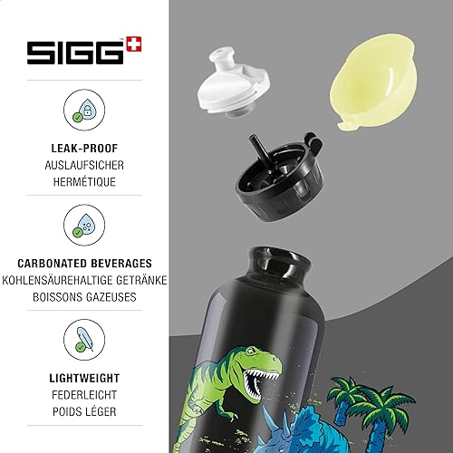 Miniatura 3 de Sigg - Botella de agua para niños - KBT - Fabricado en Suiza - Sabor neutro - A prueba de fugas - Ligero - Escuela, Deportes - 14 Oz