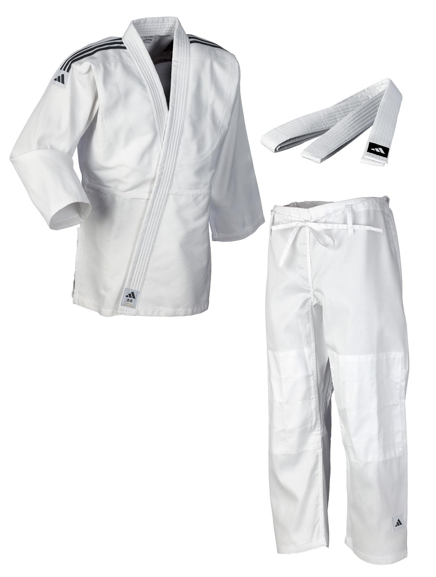 adidas Judoanzug J350 Club | Judo-GI für Kinder und Erwachsene | Training und Wettkampf | 350g/qm | 110-190 cm | Weiß oder Blau