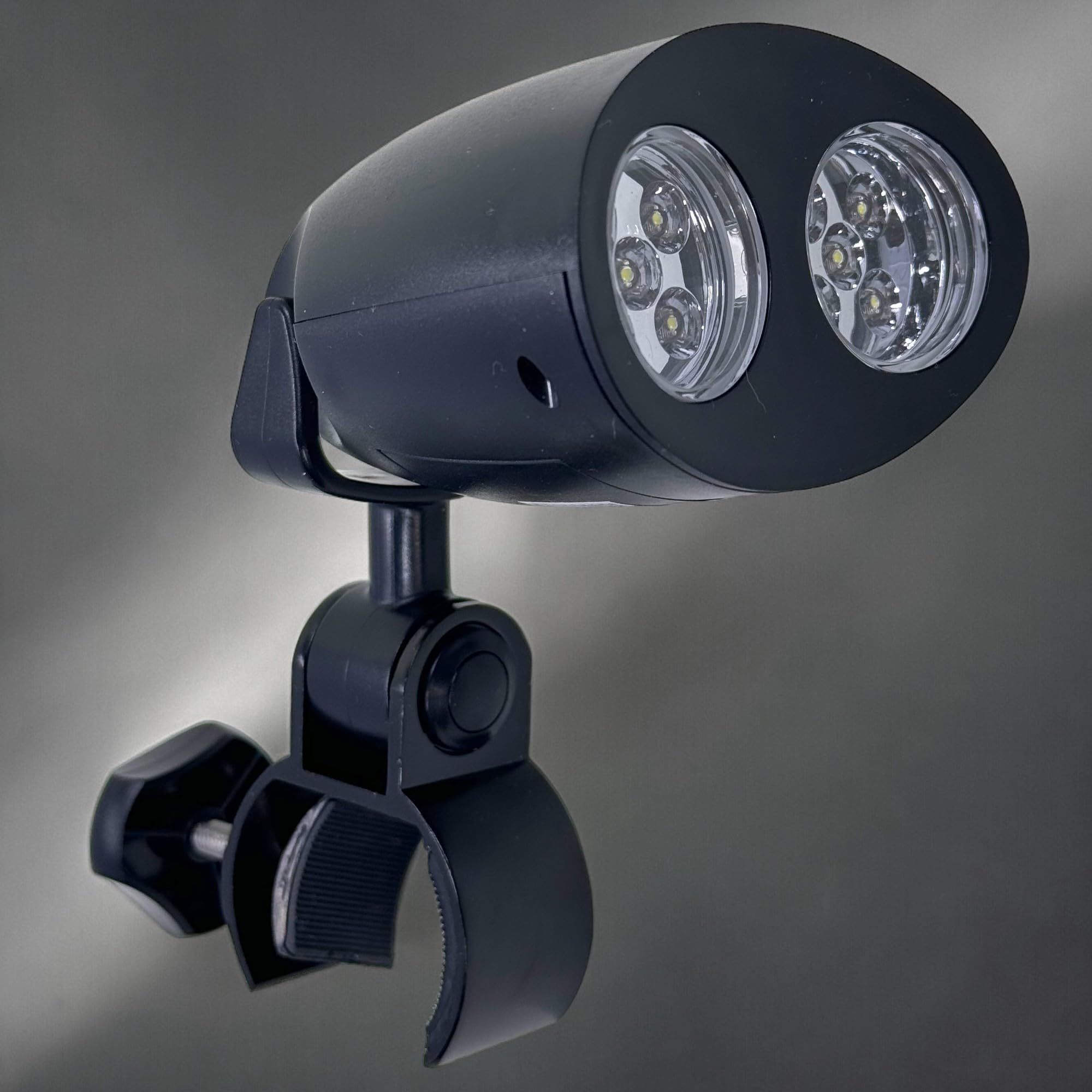 MIJOMA Robuste Grilllampe mit 10 Superhellen LEDs, 180° Flexibler Schwenkmechanismus, Praktische Touch-Schalter Funktion, einfache Anbringung dank C-Klemme - Das zweckmäßige Outdoor Grillzubehör