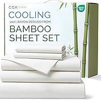 Vista 9 de Sábanas de bambú 100% rayón derivado de bambú, tamaño individual, sábanas refrescantes para individuales. Ropa de cama ultra suave, transpirable
