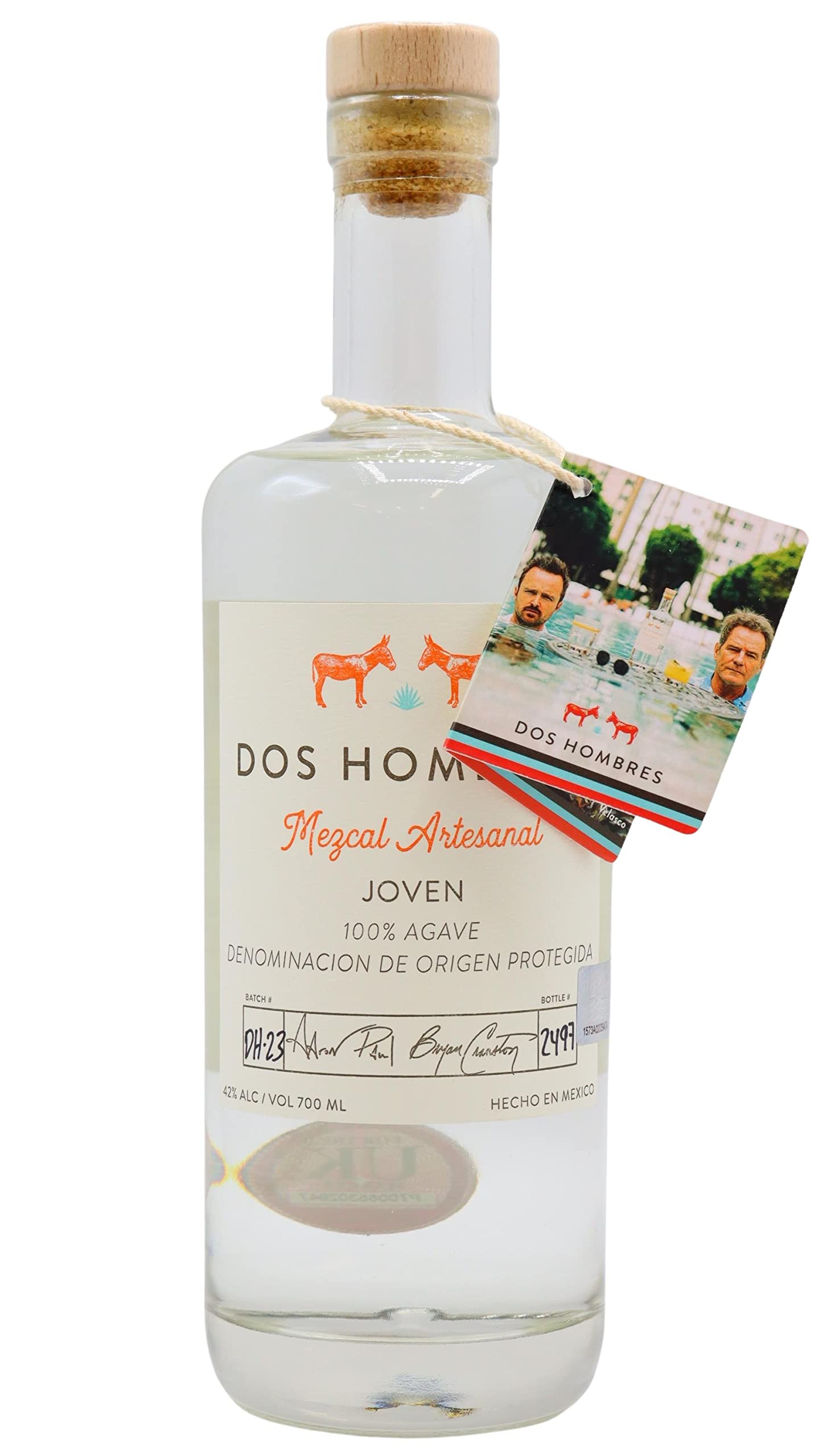 Dos Hombres 100% Espadin Joven Mezcal, 70cl, 42% abv : Amazon.co 