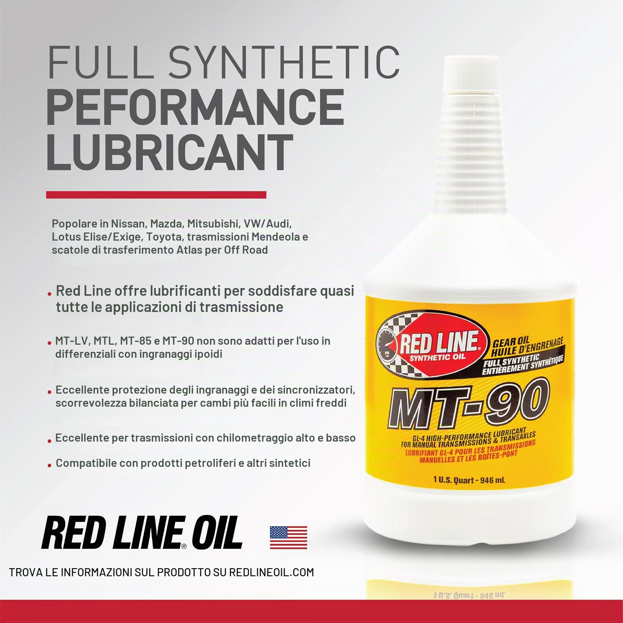 Red Line Synthetic Oil 50305 Olio cambio 4L