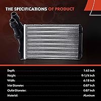 Vista 3 de A-Premium Núcleo de calentador HVAC compatible con Audi TT/TT Quattro 2000-2006 y Volkswagen Beetle, Beetle Cabrio, Clasico, Golf, GTI, Jetta, R32