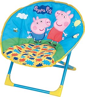 Peppa Pig Moon Chair, Ultralight Folding Chair for Kids, Indoor and Outdoor Armchair