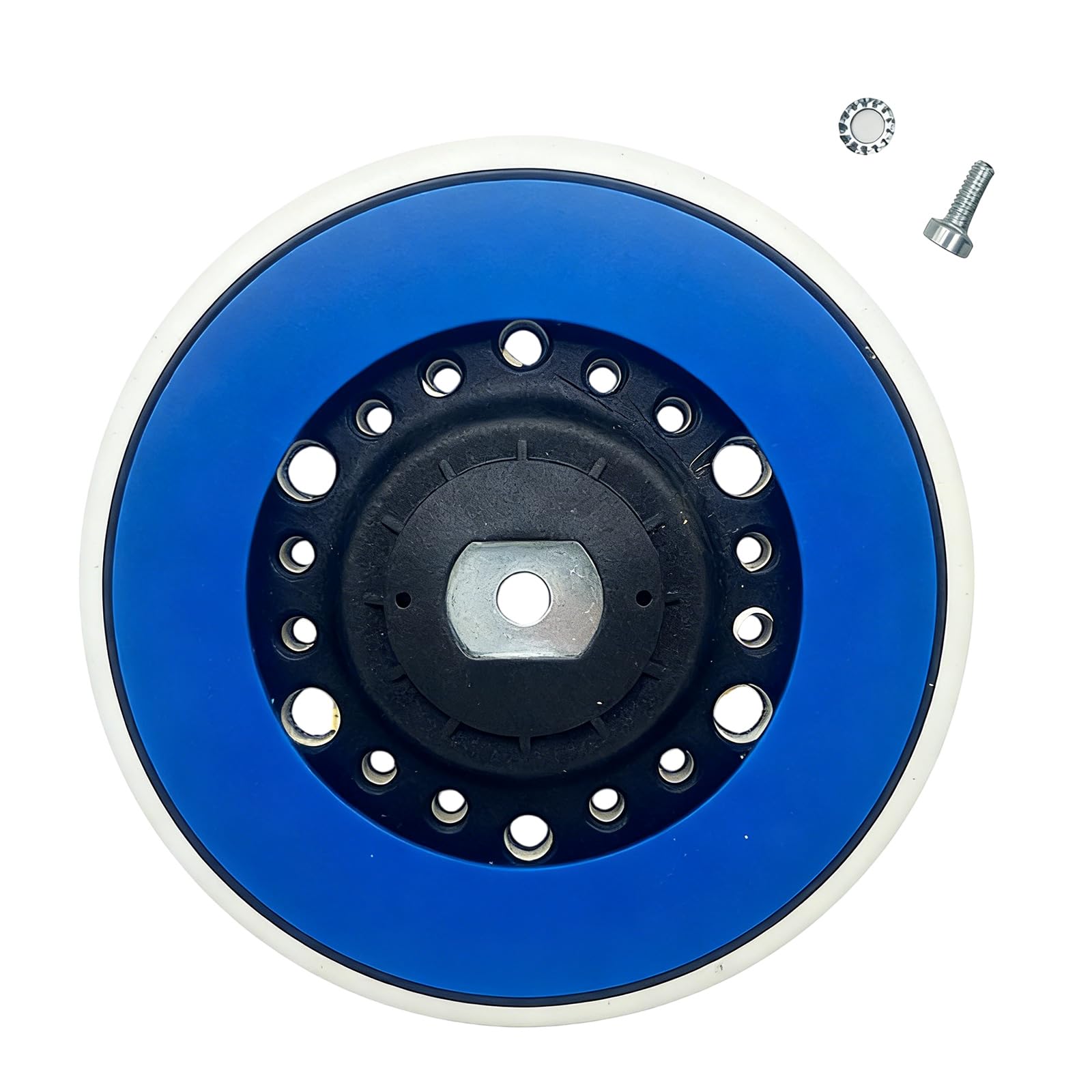 Hdoytxxm Pu Nylon Hook Sanding Disc Plate For 150Mm Electric Sander 125-150Mm Sandpaper Sanding Pad Base Plate For Power Tool