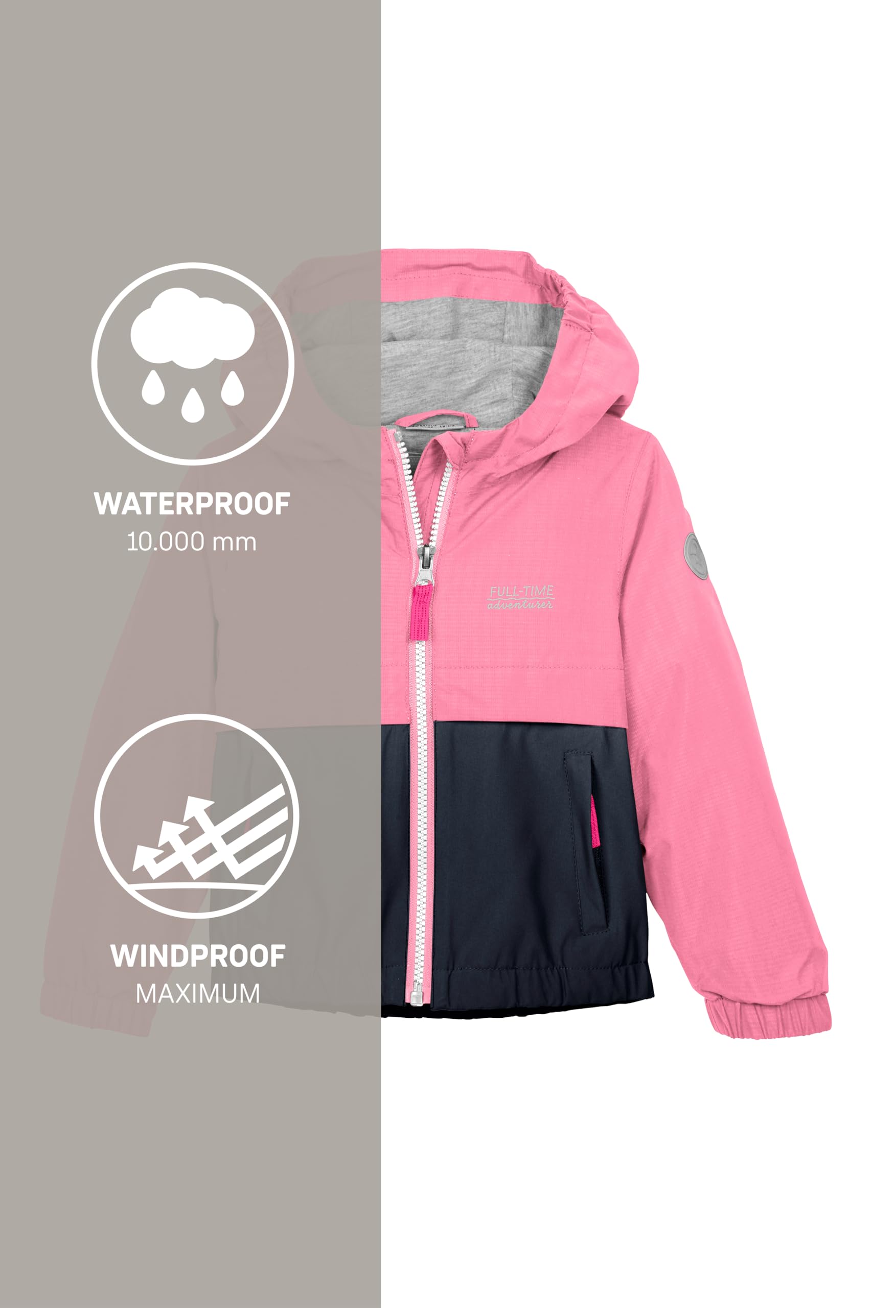 first instinct by killtec Fios 7 Mns Jckt Giacca funzionale/antipioggia con cappuccio Unisex - Bambini e ragazzi