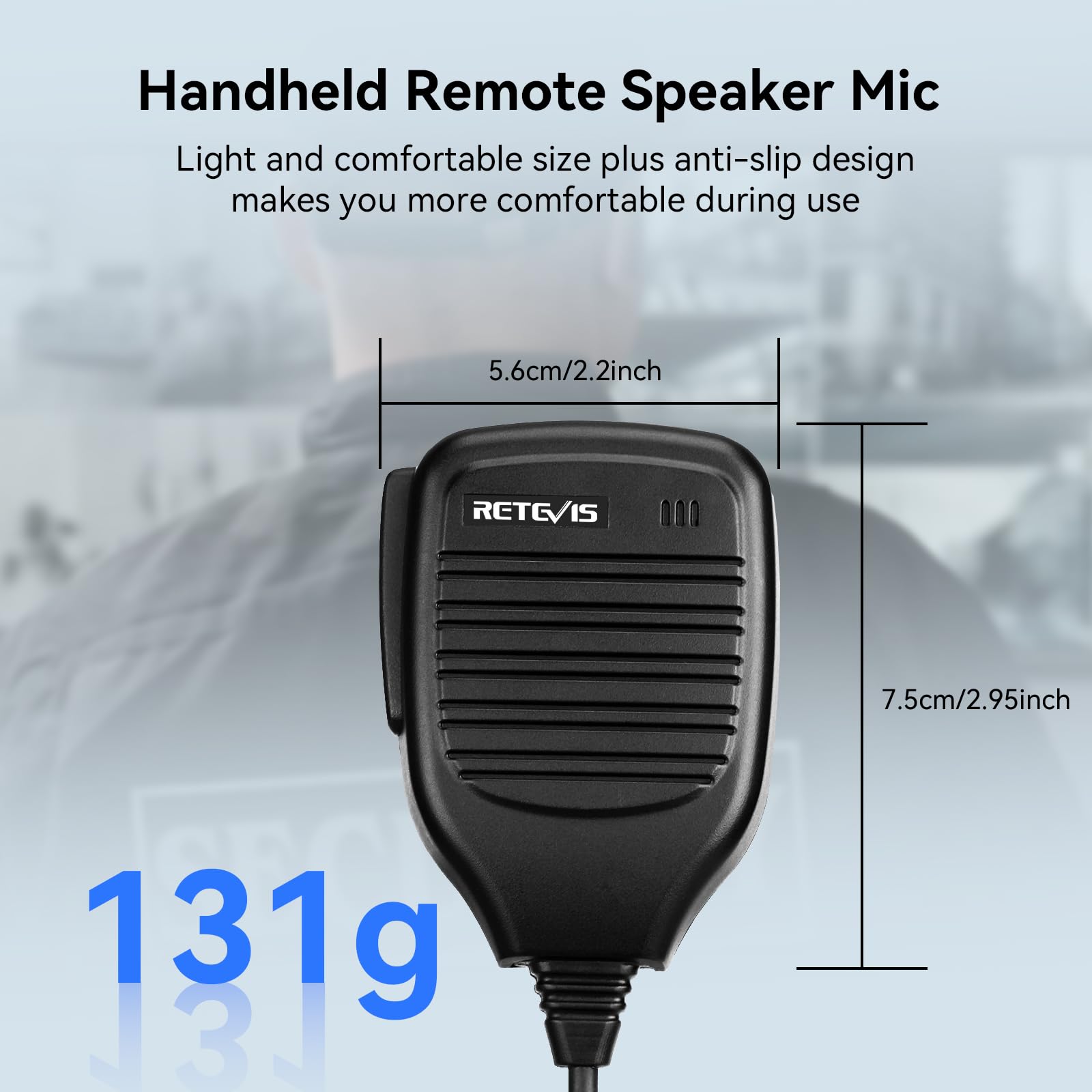 Retevis HK001 - Microfono con altoparlante a 2 pin, per radio bidirezionali Arcshell AR-5 Baofeng UV-5R BF-888S Retevis H-777 RT21 RT22 RT27, confezione da 10, colore: Nero