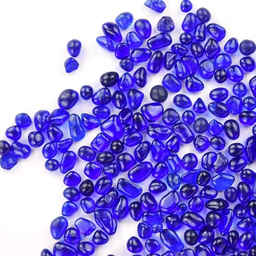 Miniatura 6 de WAYBER Piedras de Vidrio, 1 Lb/460g Guijarros de Cristal de Mar Irregulares Gemas Artificiales No Tóxicas para Exhibición de Gemas/Relleno