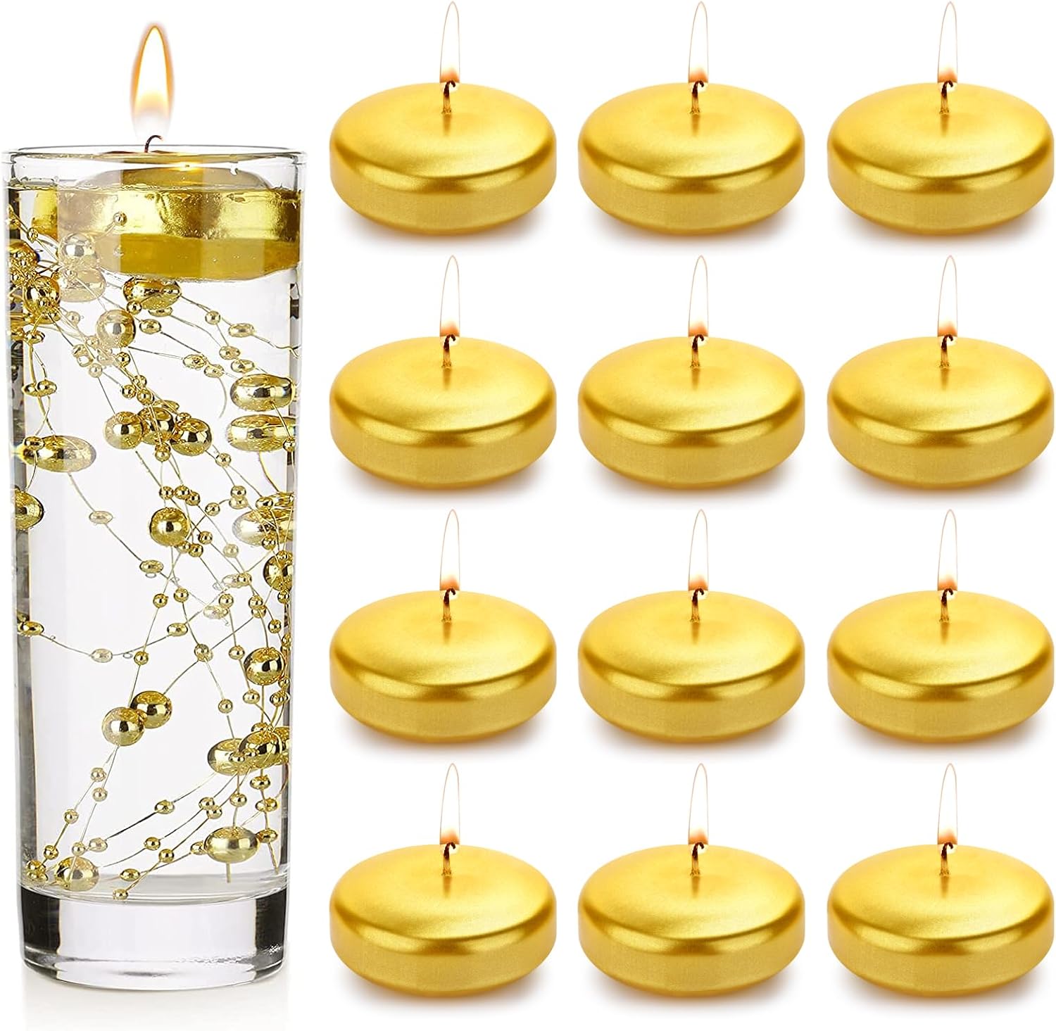 Floating Candles 3 Inch Unscented Dripless Wax 1315Hours