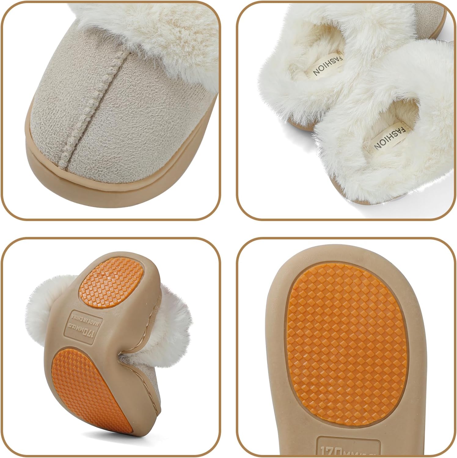 LACOFIA Boys' Girls' Slippers Kids Fluffy Slippers Non-Slip Comfy Children Winter House Shoes Warm Indoor Sliders 5 71+UoS yFGL. AC SL1500