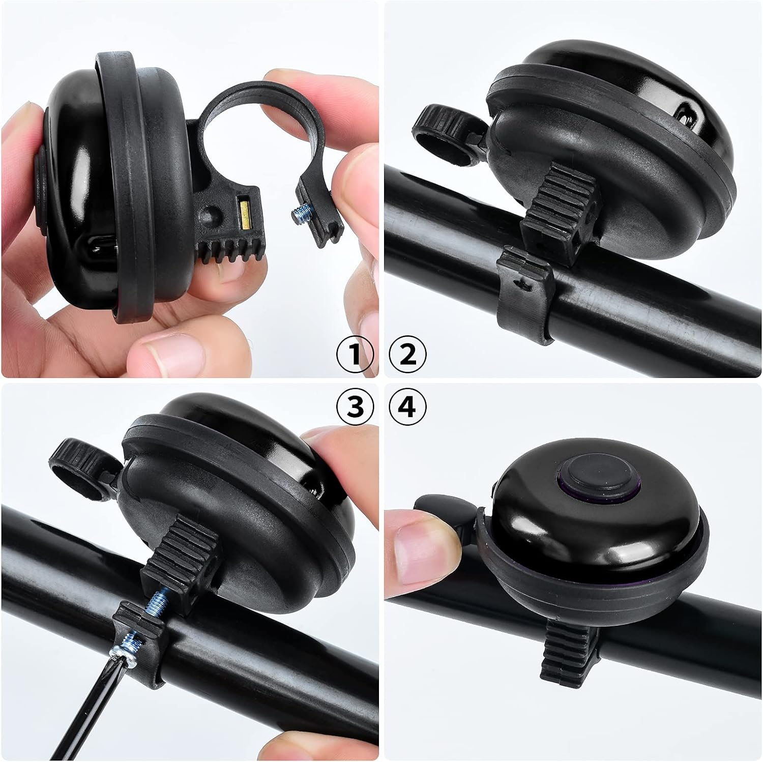 Classic Bike Bell, Aluminum Bicycle Bell, Loud Crisp Clear Sound Bicycle Bike Bell for Adults Kids image 5