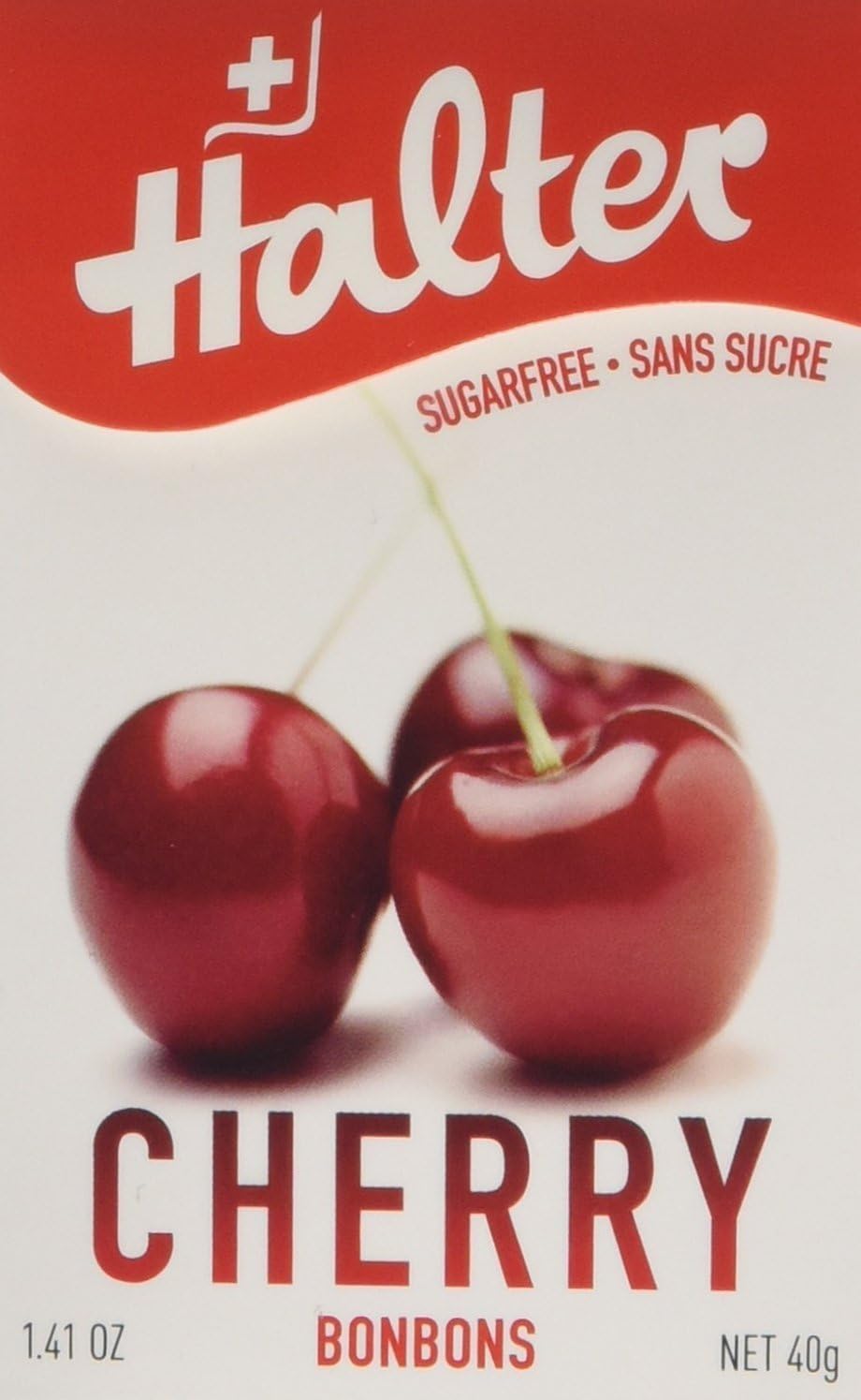 Halter Bonbons Sugar Free Cherry 40 g (Pack of 16)