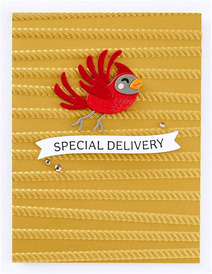 Spellbinders E3D-108 Holiday Lights 3D Embossing Folder from The Dancin' Christmas Friends Collection