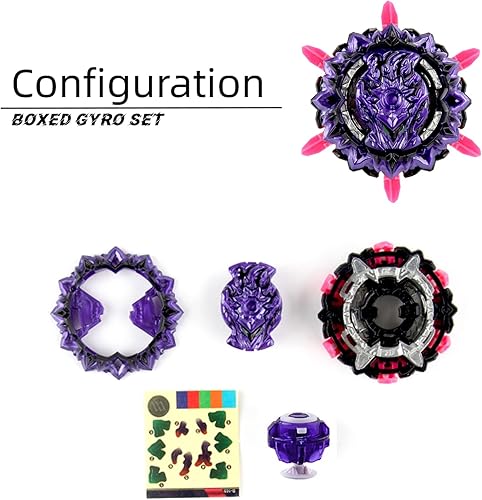 Miniatura 3 de Bey Battling Tops Burst SuperKing, Bey Blade Launcher y Grip Battle Set Right Spin DB Layer System Gyro Toys Set Regalos para niños Niños B-169