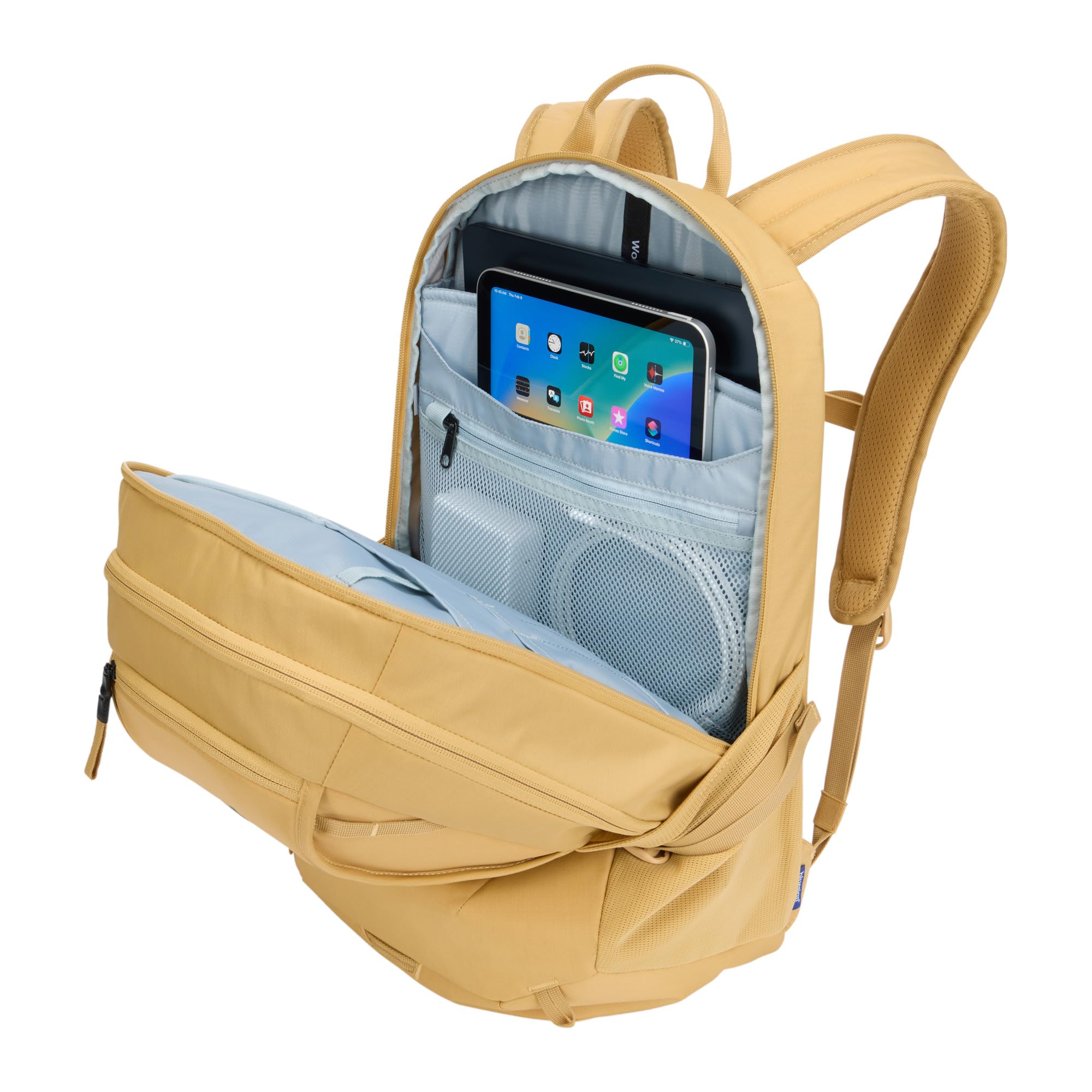 Thule EnRoute 23L Rucksack, erhöhte Laptoptasche für 15,6 Zoll Laptop, 10,5 Zoll Tablet-Hülle, weich gefütterte Wertsachentasche, TPU Nassfach mit Reißverschluss