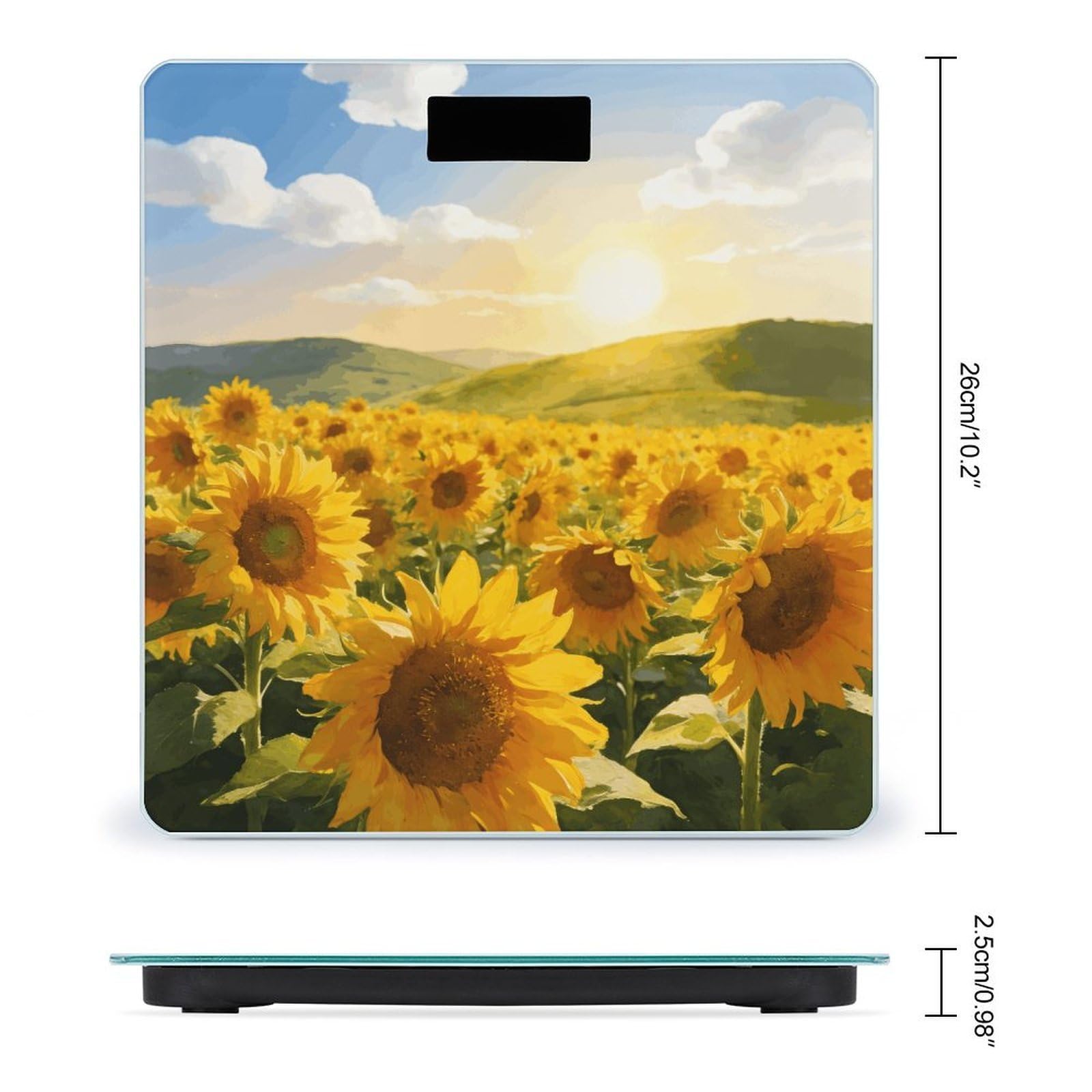 Golden Wilderness - Báscula digital de alta precisión con pantalla LCD grande, báscula de peso duradera para uso doméstico, mide hasta 400 libras/180 kg