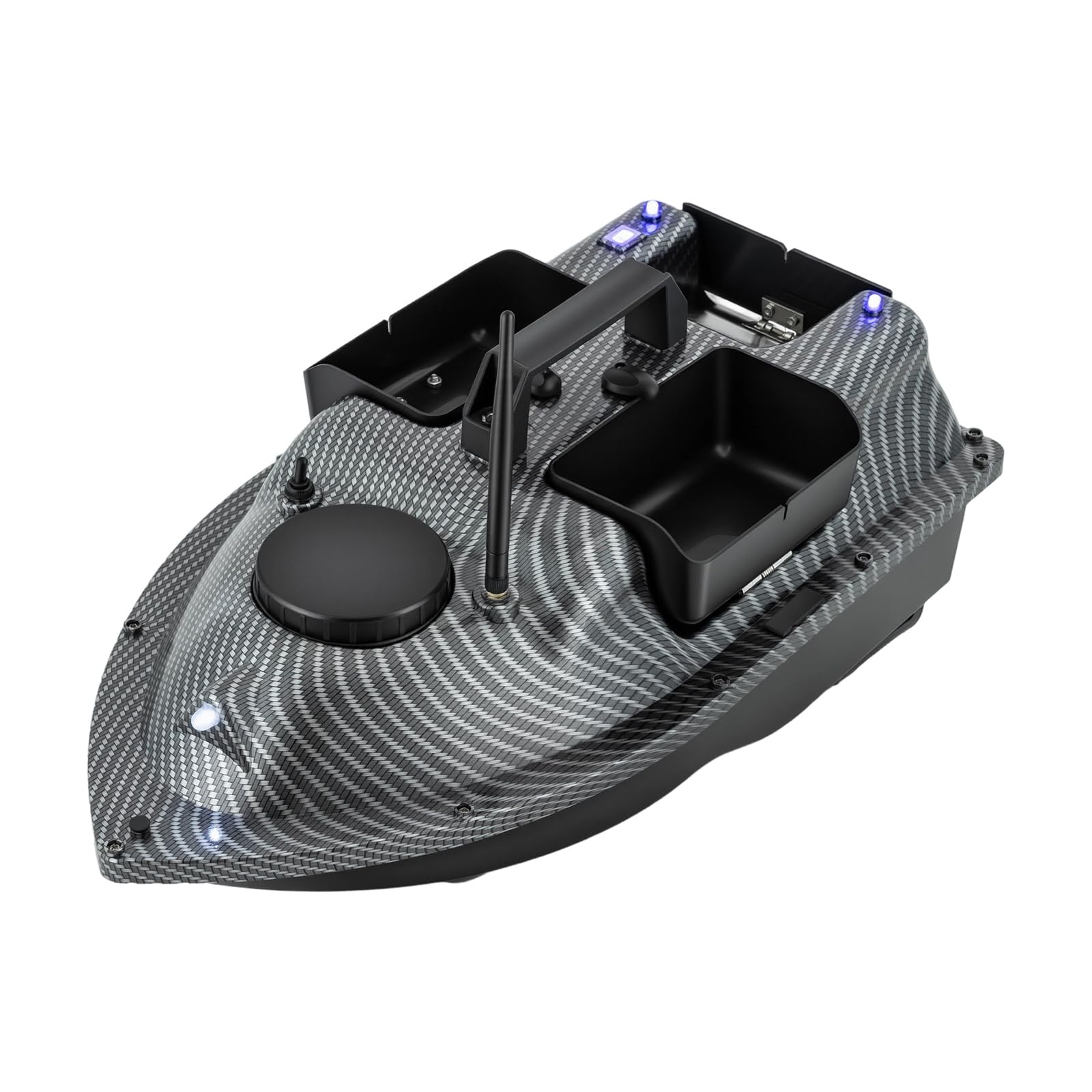 Bote de pesca de 500 m con motores dobles 390 y control remoto RC