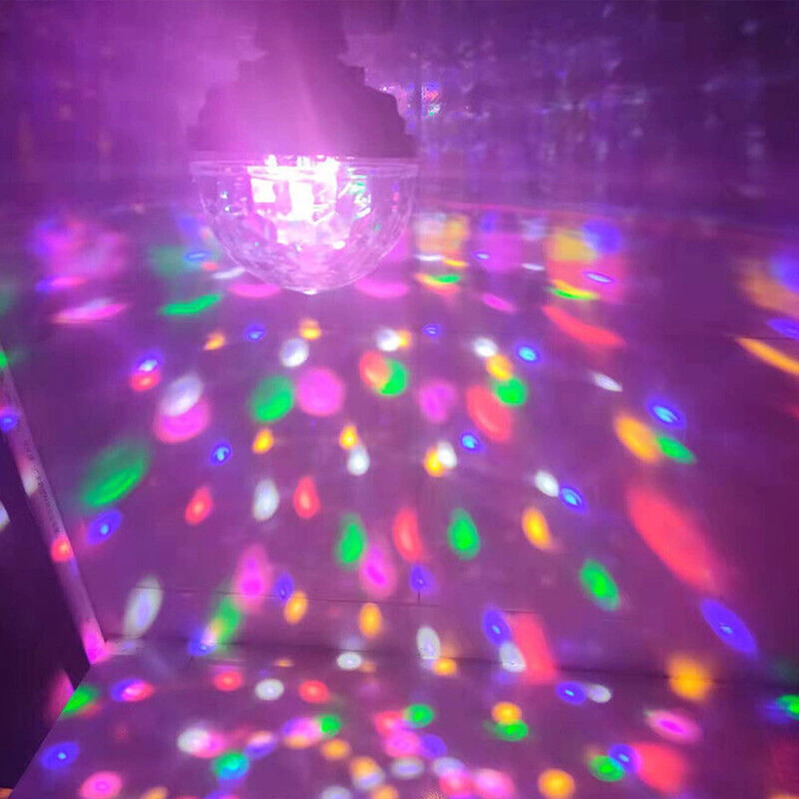 Keenso Lámparas de Bola de Discoteca, Bola de Luces de Fiesta de Metal con Enchufe Universal para Ceremonia de Boda de Karaoke