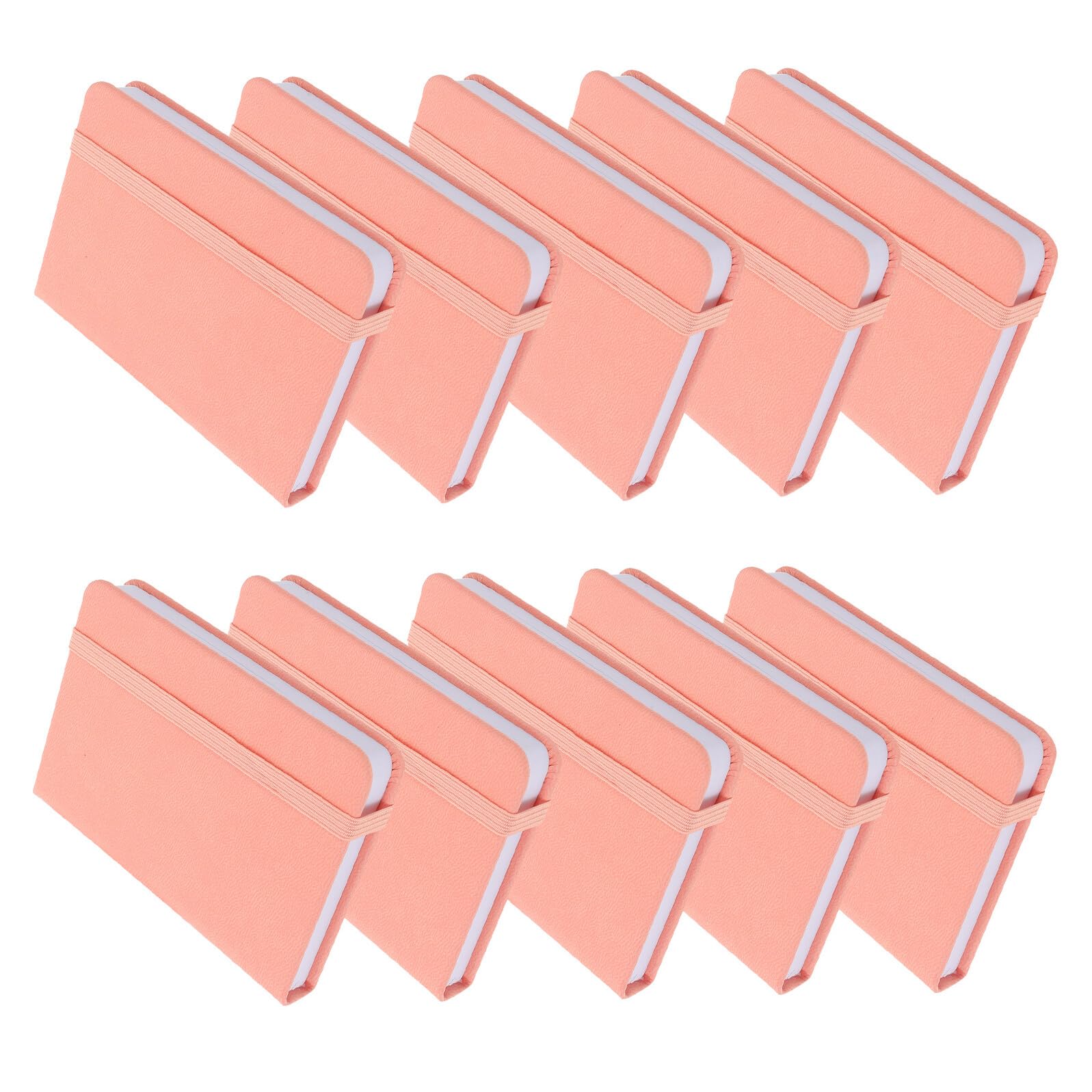 10 Pezzi Mini Taccuino Copertina Rigida Portatile Tascabile Piccolo con Segnalibro Blocchetto Vuoto per Appunti Diario Organizzatore e Gestione Quotidiana